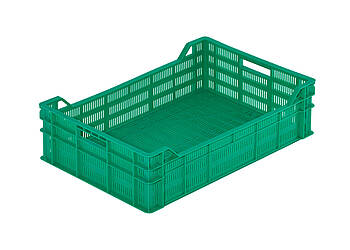 Plastové boxy na ovocie a zeleninu ažurové 600 x 400 x 160 mm - Plastový kontajner na ovocie a zeleninu na prepravu - model N-160