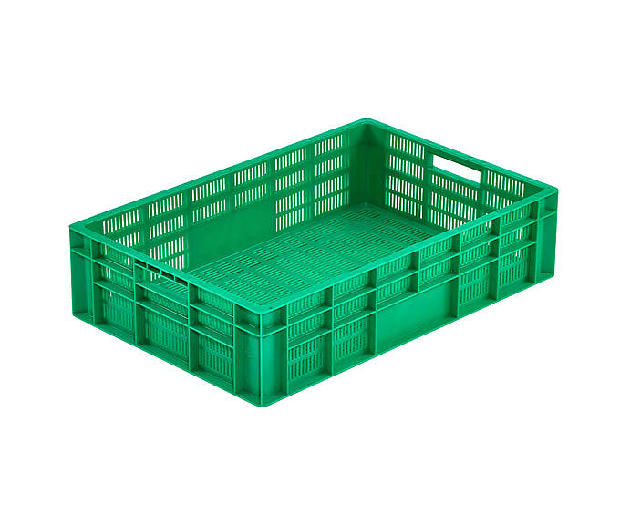 Plastové boxy na ovocie a zeleninu ažurové 600 x 400 x 150 mm - Plastový kontajner na prepravu krehkého ovocia a zeleniny - model N-150